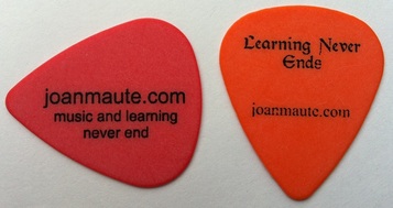 Joan Maute guitar pick plectrum guitars in the classroom Hilton Head Island